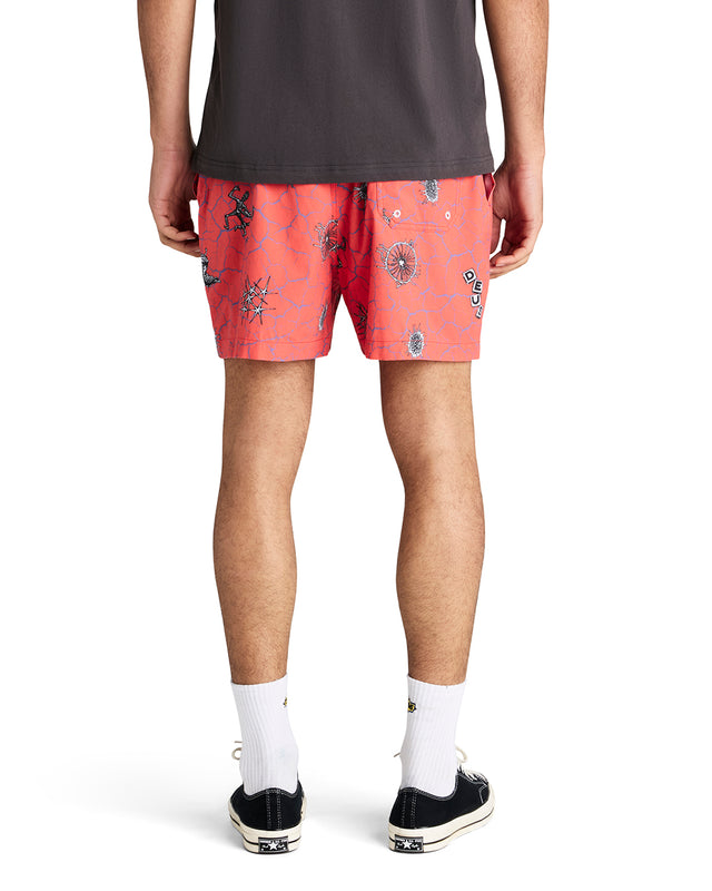 Vibrant Virus Boardshort - Strawberry