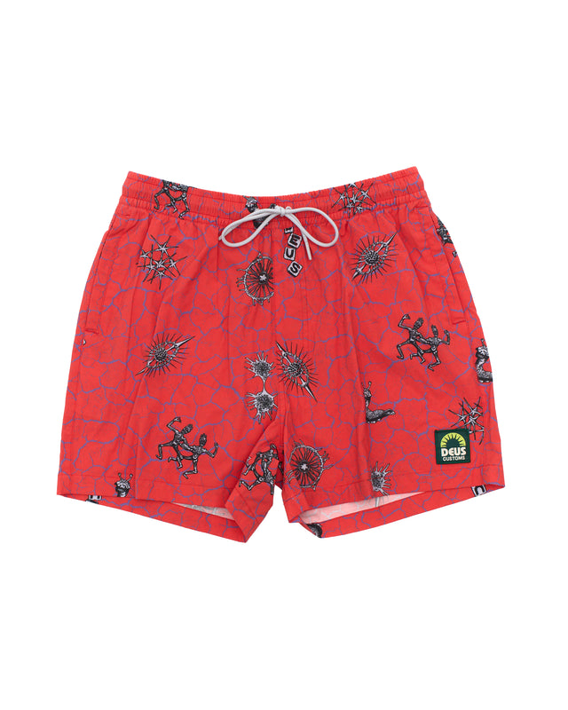 Vibrant Virus Boardshort - Strawberry