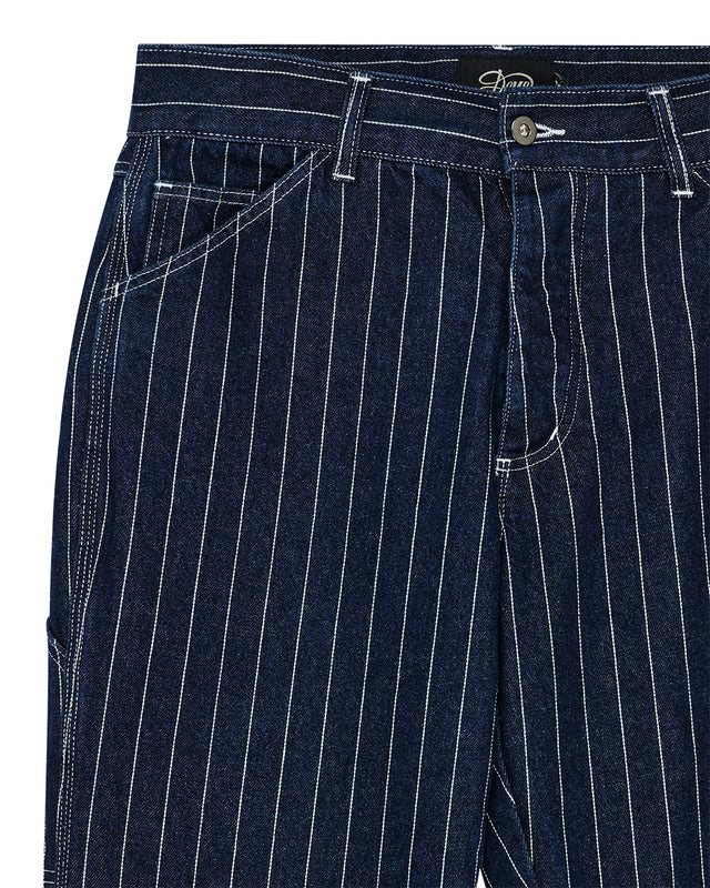 Dallas Stripe Work Pant - Indigo