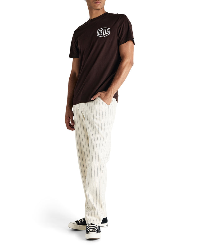 Dallas Stripe Work Pant - Natural