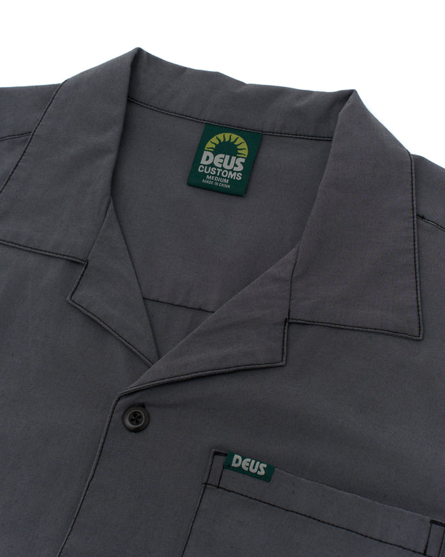 Remi Garment Dye Shirt - Anthracite