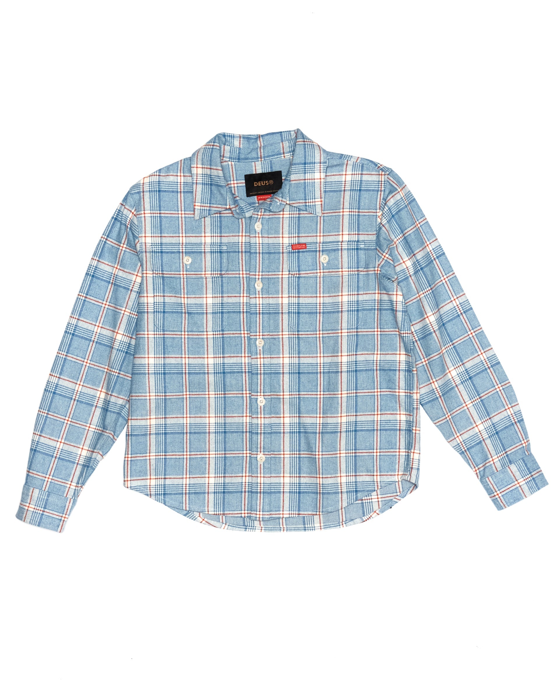 vacay-check-shirt-sky-blue|Flatlay