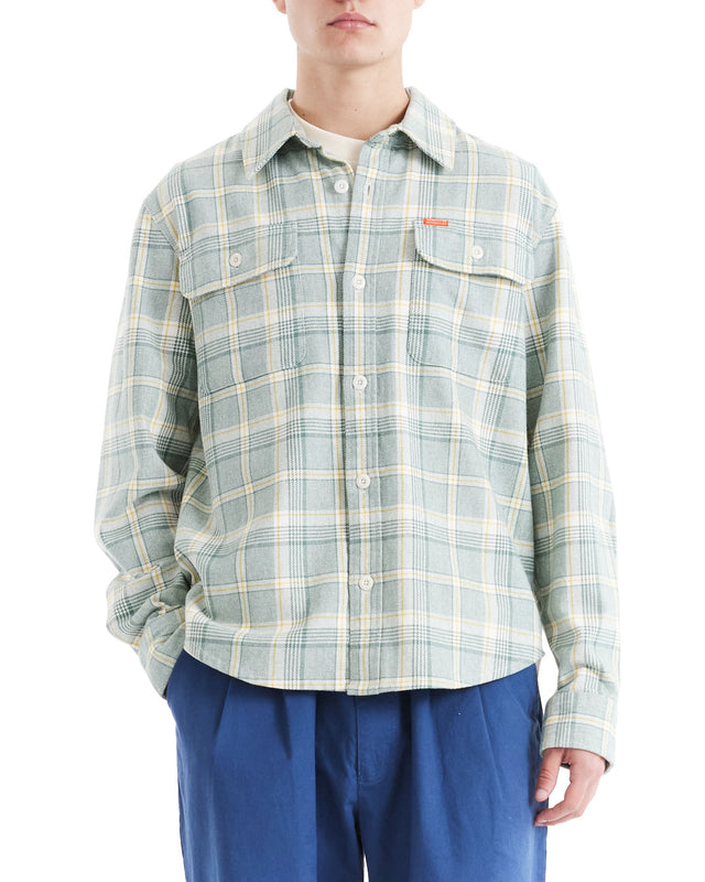 Vacay Check Shirt - Tendril Green