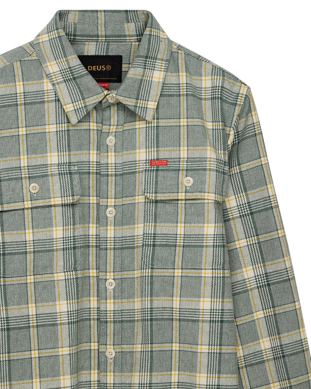 Vacay Check Shirt - Tendril Green