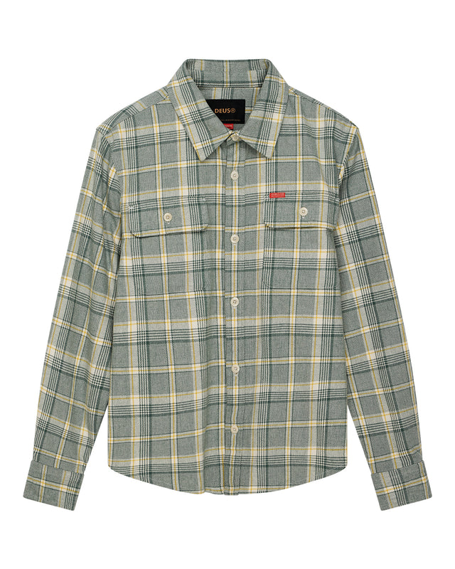 Vacay Check Shirt - Tendril Green