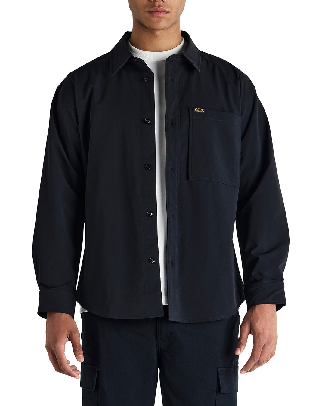 Frizell Travel Shirt - Black|Model