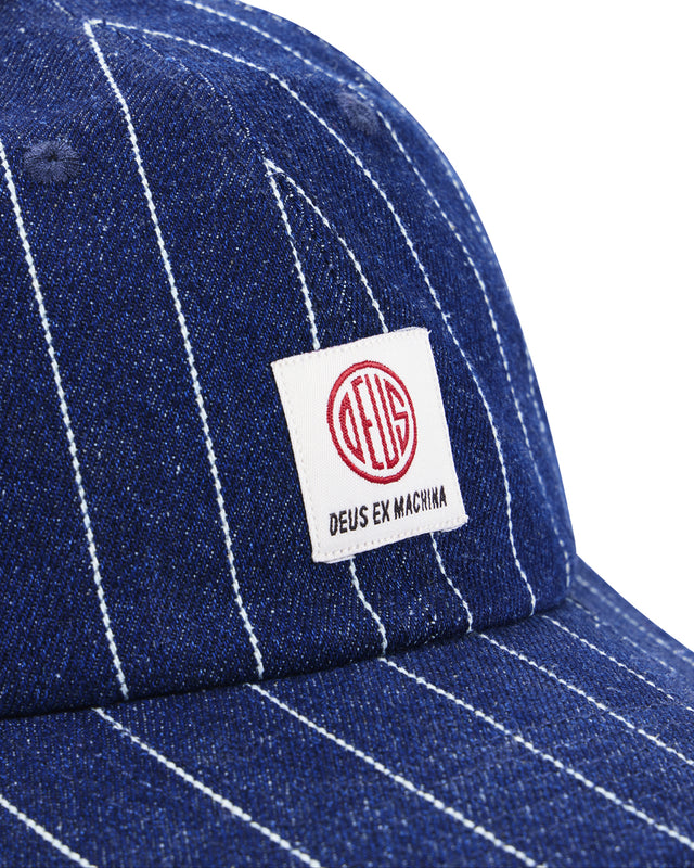 Dallas Stripe Cap - Indigo