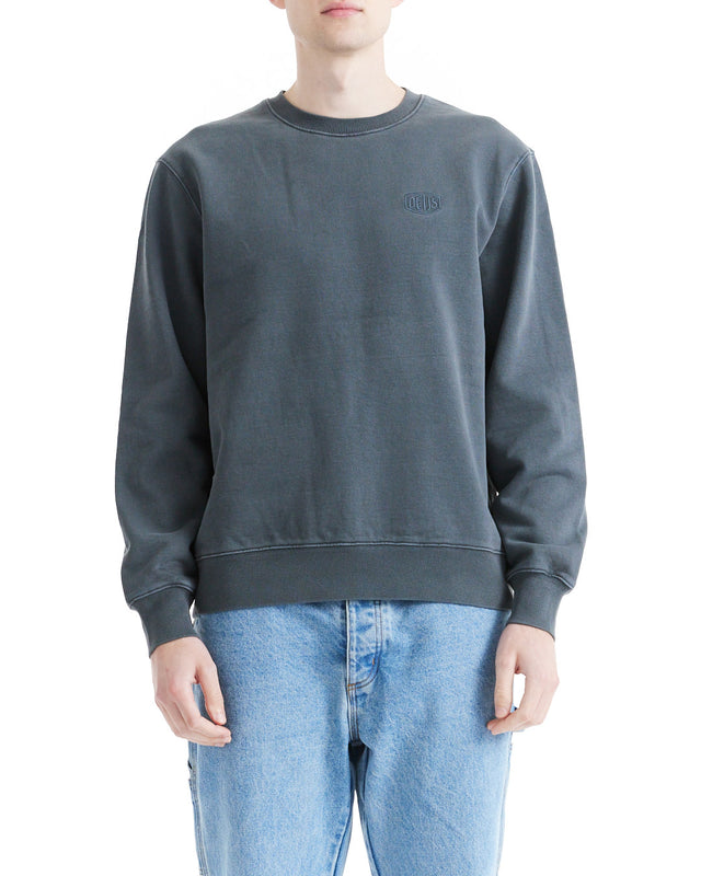 Shield Garment Dyed Crew - Anthracite
