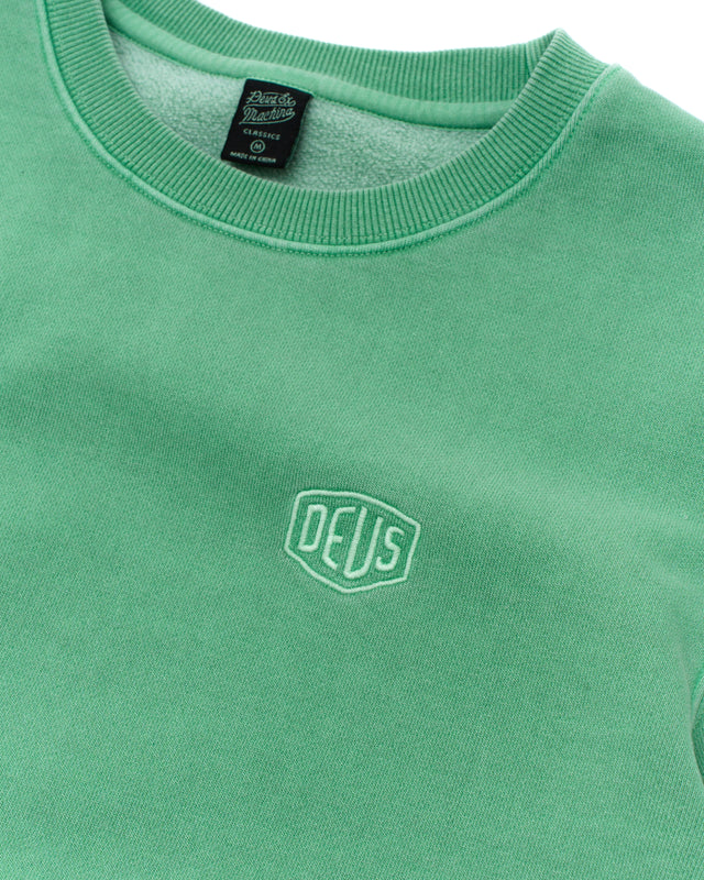 Shield Garment Dyed Crew - Shale Green