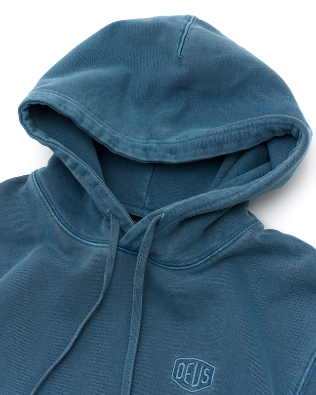 Shield Garment Dyed Hoodie - Legion Blue