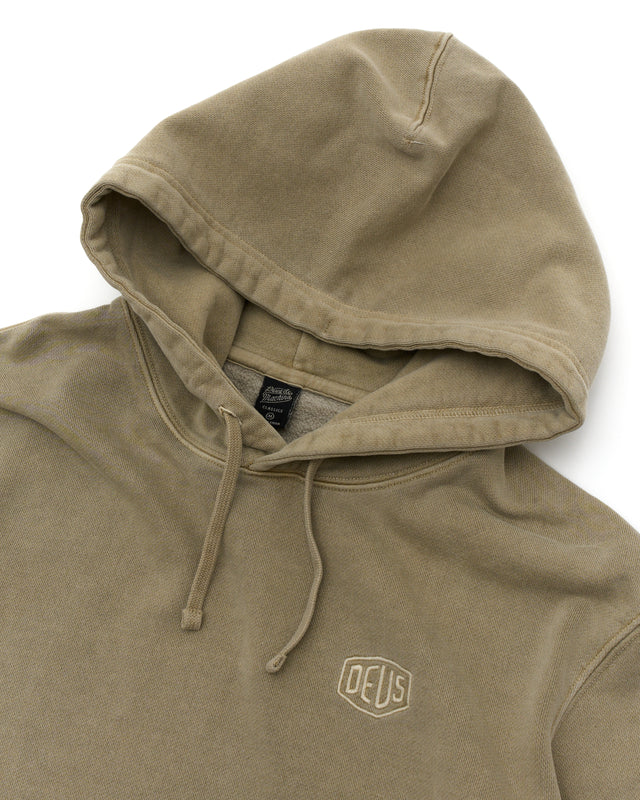 Shield Garment Dyed Hoodie - Safari