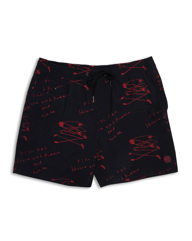 Old House Boardshort - Red