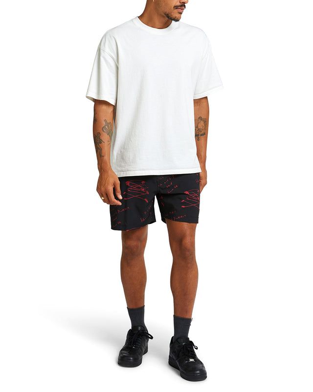 Old House Boardshort - Red