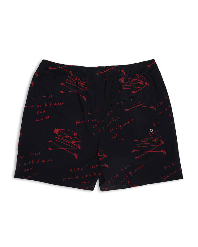 Old House Boardshort - Red