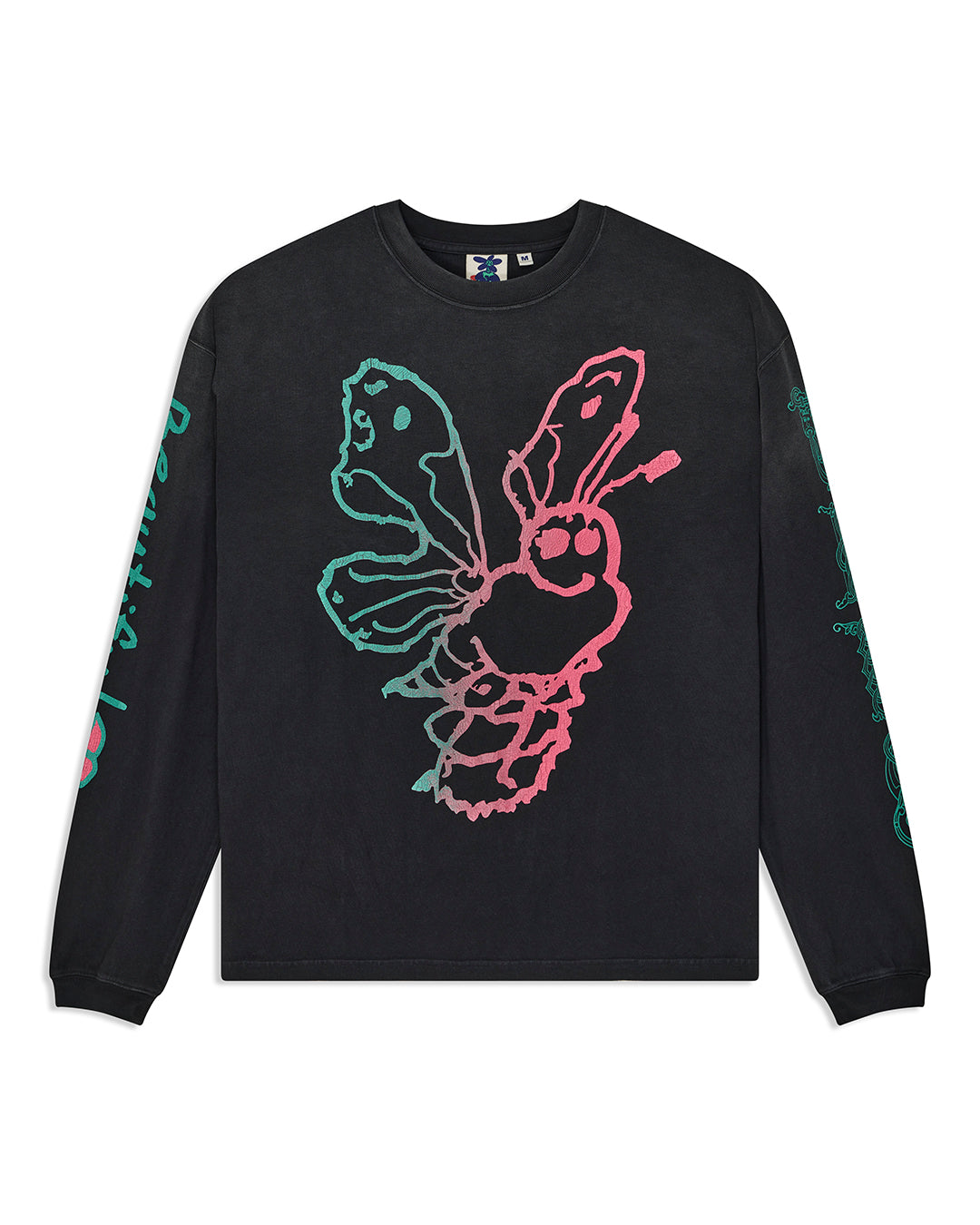 danzig-queen-ls-tee-anthracite|Flatlay