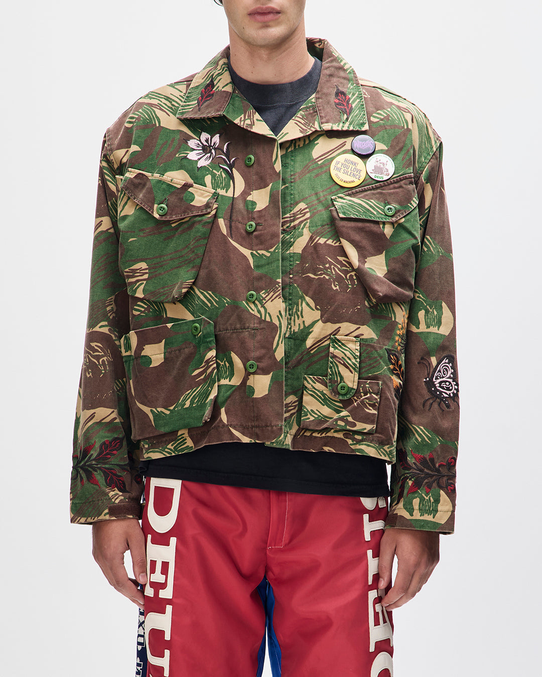 ahimsa-jacket-earthly-delights-camo|Model