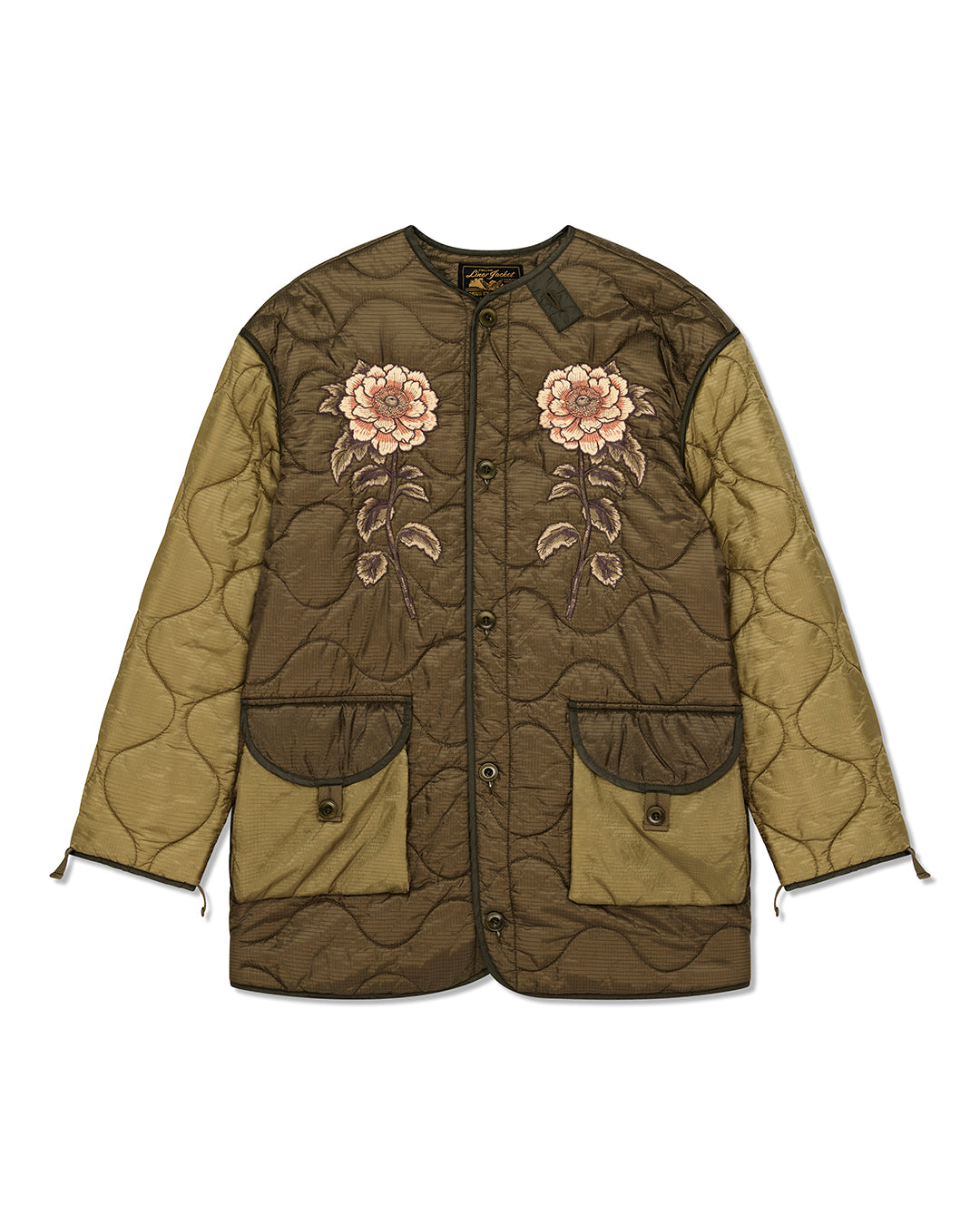 million-volt-jacket-olive-drab|Flatlay