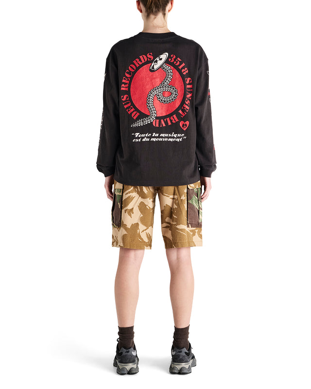 Dancing Ghost Long Sleeve Tee - Anthracite