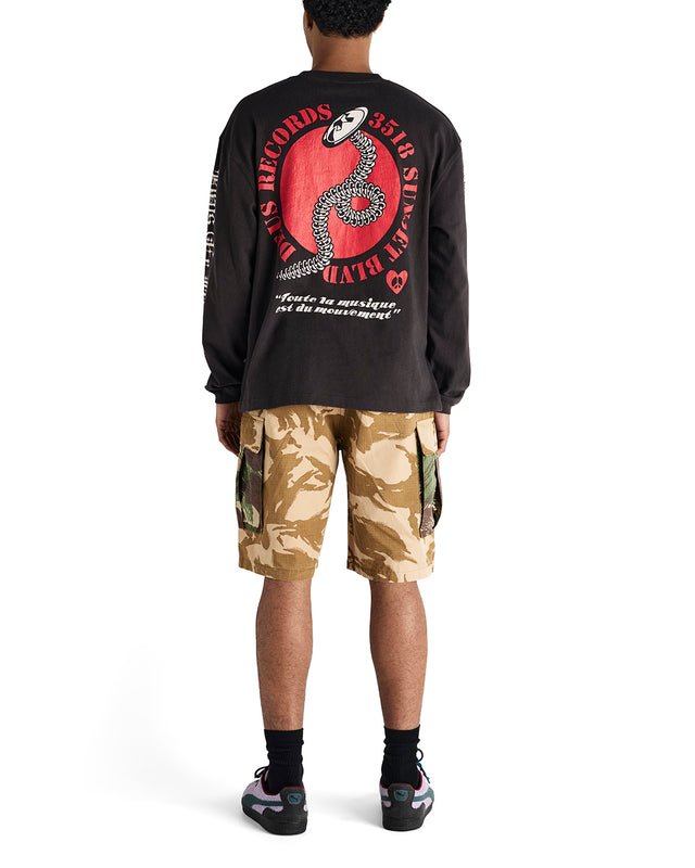 Dancing Ghost Ls Tee - Anthracite