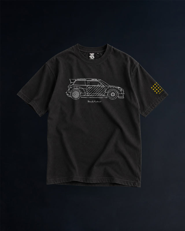 Skeg Scribble Tee Black Front