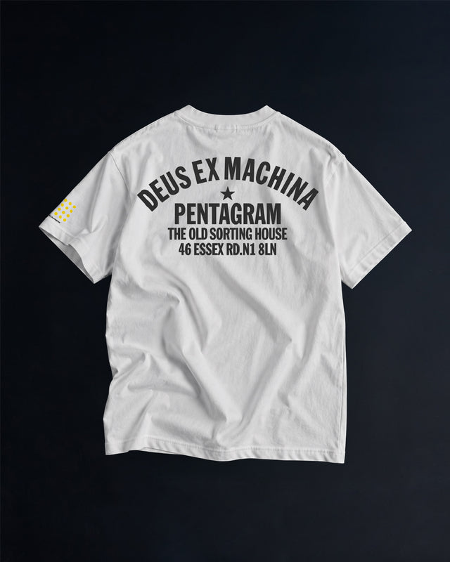 Skeg Scribble Tee White Back