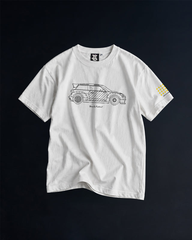 Skeg Scribble Tee White Front