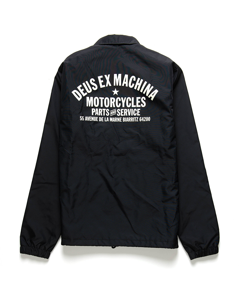 Deus Biarritz Coach Jacket Black