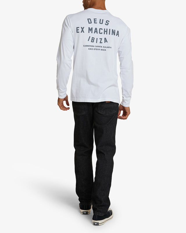Ibiza Long Sleeve Tee - White