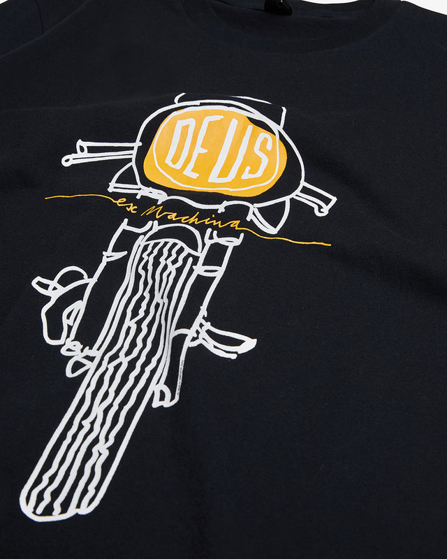 Frontal Matchless Tee - Black