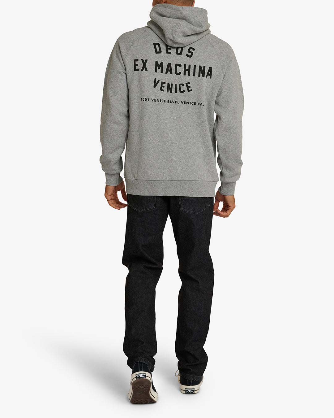 Venice Address Hoodie - Grey Marle|Model