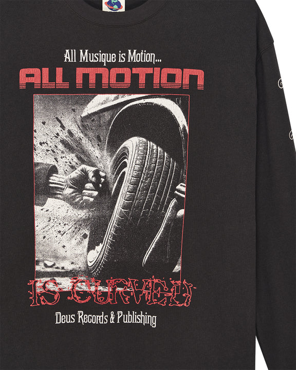 Dancing Ghost Long Sleeve Tee - Anthracite