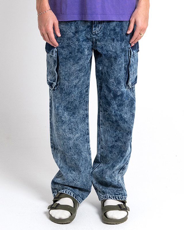 Burly Cargo Pant - Mid Indigo
