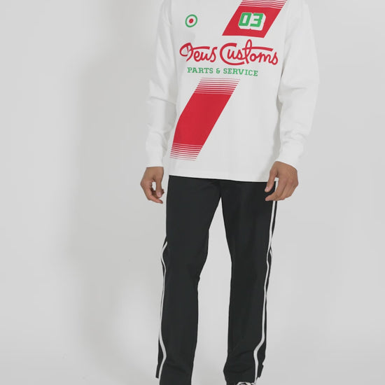 Campaign Ls Tee  - Vintage White