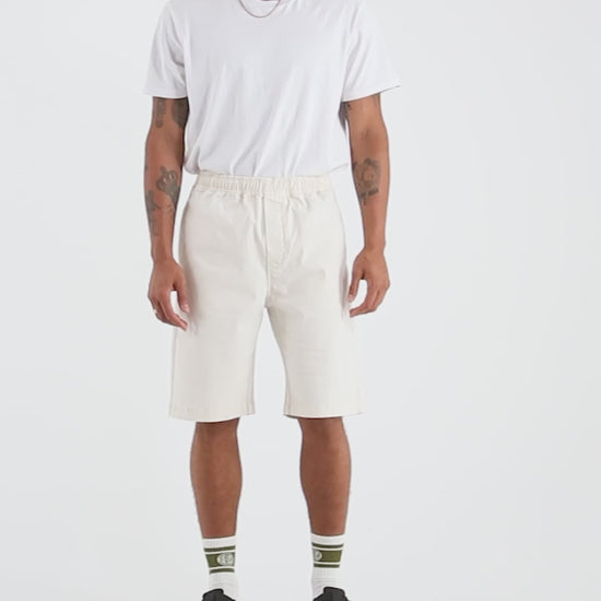Infinity Acid Beach Short  - Dirty White
