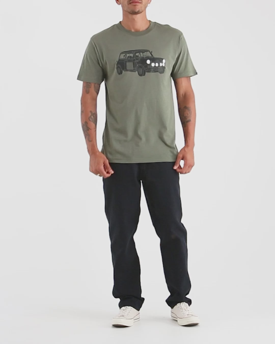 Mini 117 Tee - Lichen Green