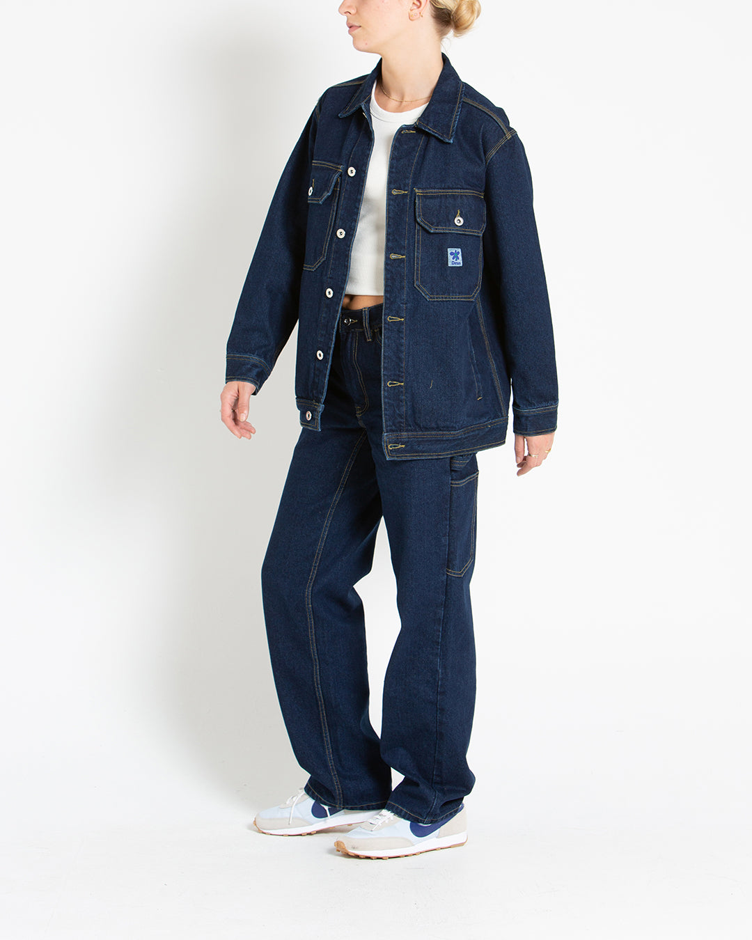 Crosby Denim Jacket - Dry Indigo|Flatlay