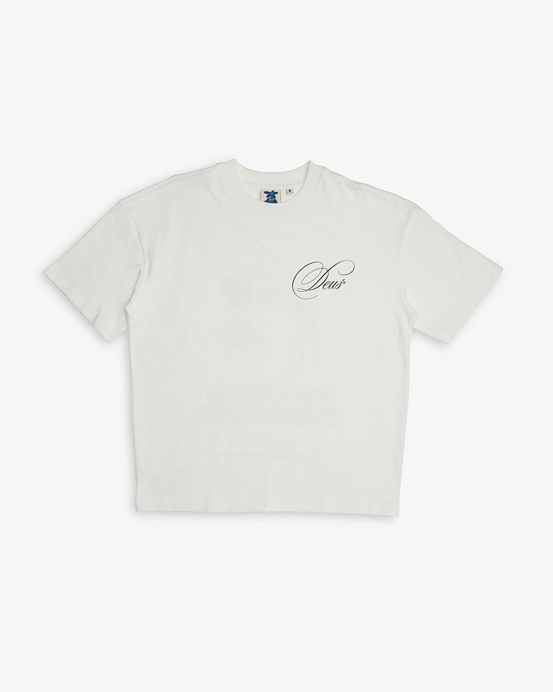 Dxw Caution Tee - Vintage White|Flatlay