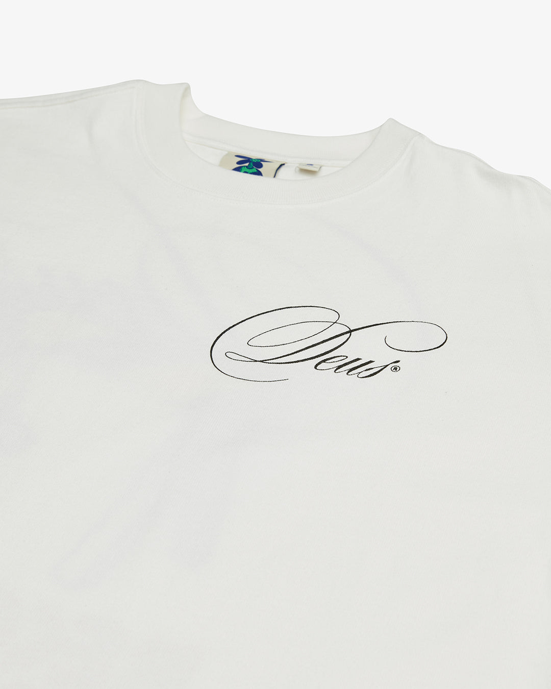 Dxw Caution Tee - Vintage White|Flatlay