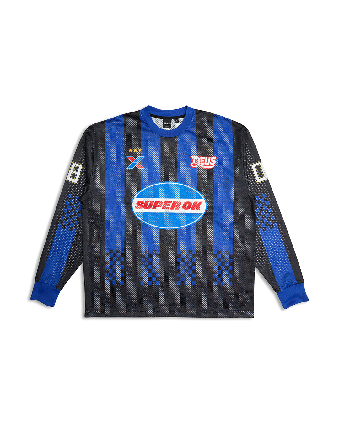 Threepeat Moto Jersey - Black|Flatlay