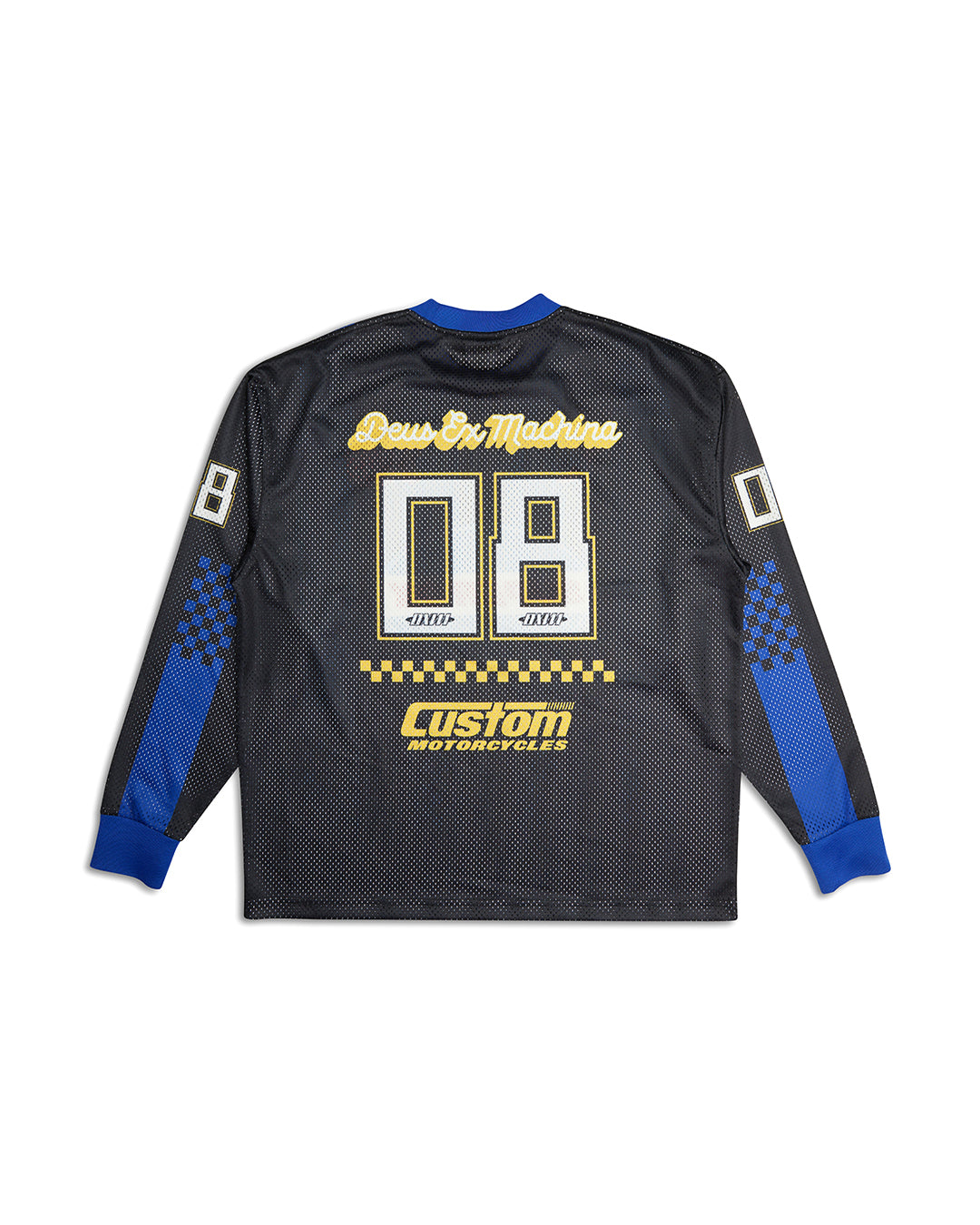 Threepeat Moto Jersey - Black|Flatlay