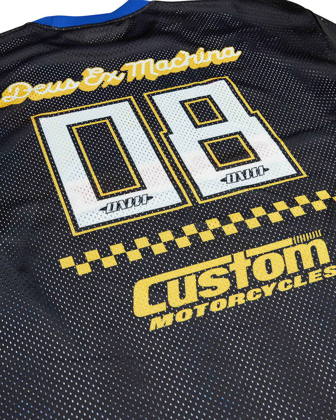 Threepeat Moto Jersey - Black|Flatlay