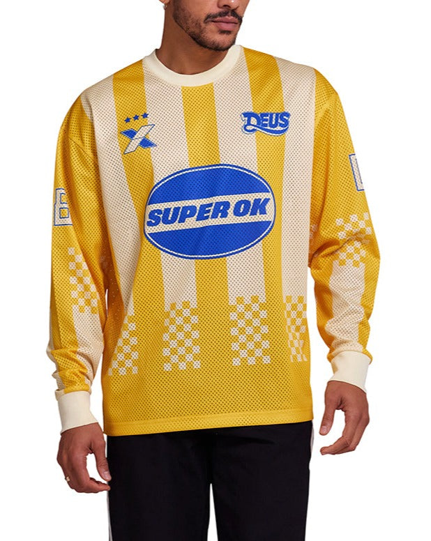 Threepeat Moto Jersey - Lemon Chrome|Model
