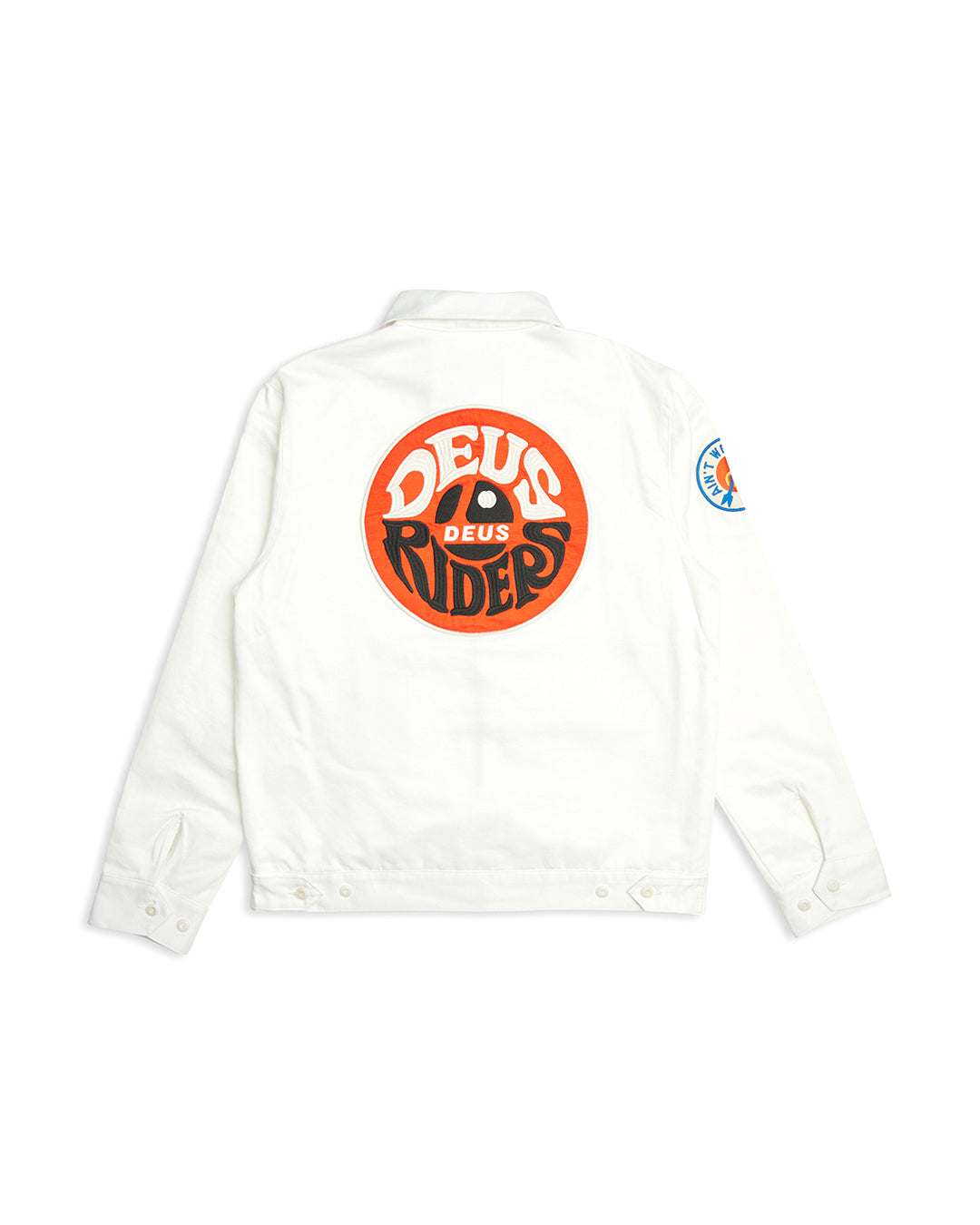 ChimeRacingJacket.White|Flatlay