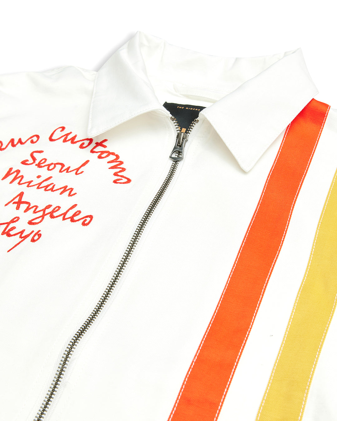 ChimeRacingJacket.White|Flatlay