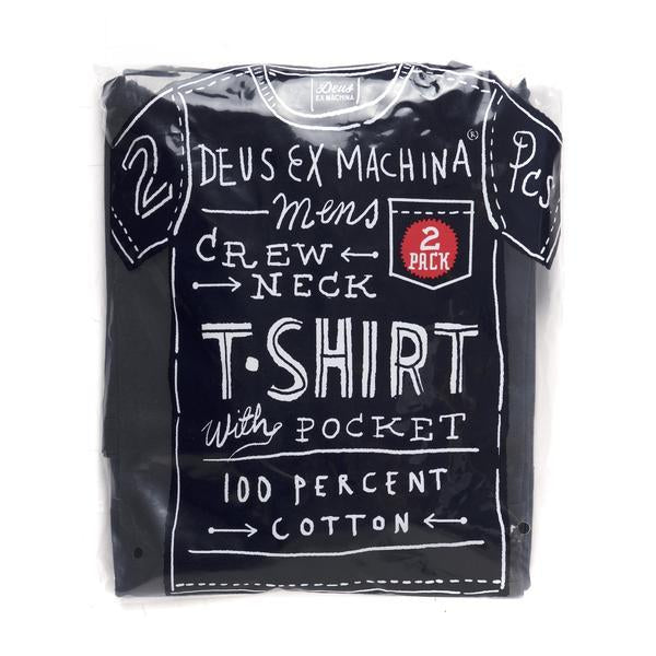 Deus 2-Pack Tees - Black - Black